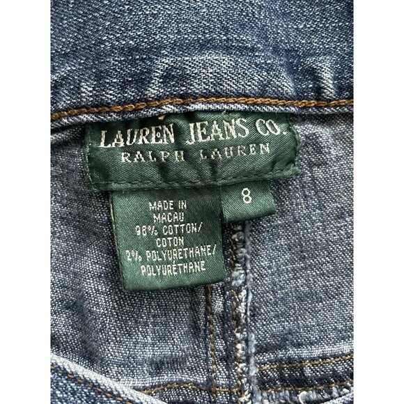 Ralph Lauren Jeans Co Women's 8 Blue Classic Straight Leg Green Label - Picture 4 of 8